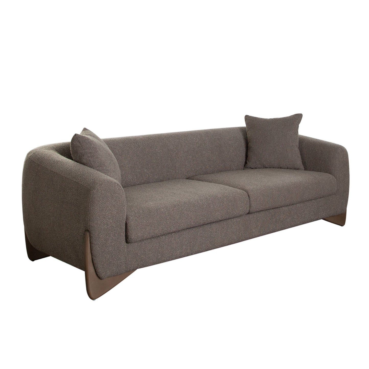 Ryder 92" Sofa in Toffee Polyester Fabric by Diamond Sofa