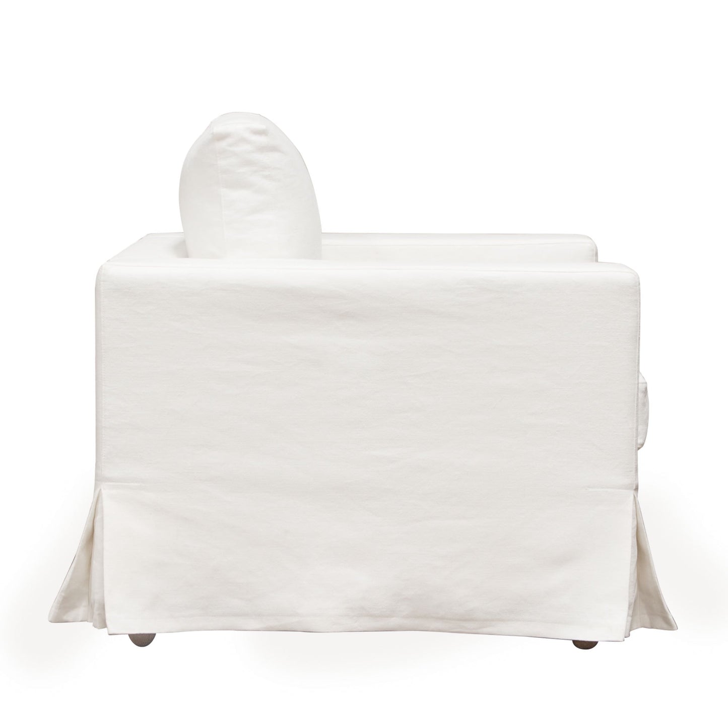 Savannah Slip-Cover Chair in White Natural Linen by Diamond Sofa