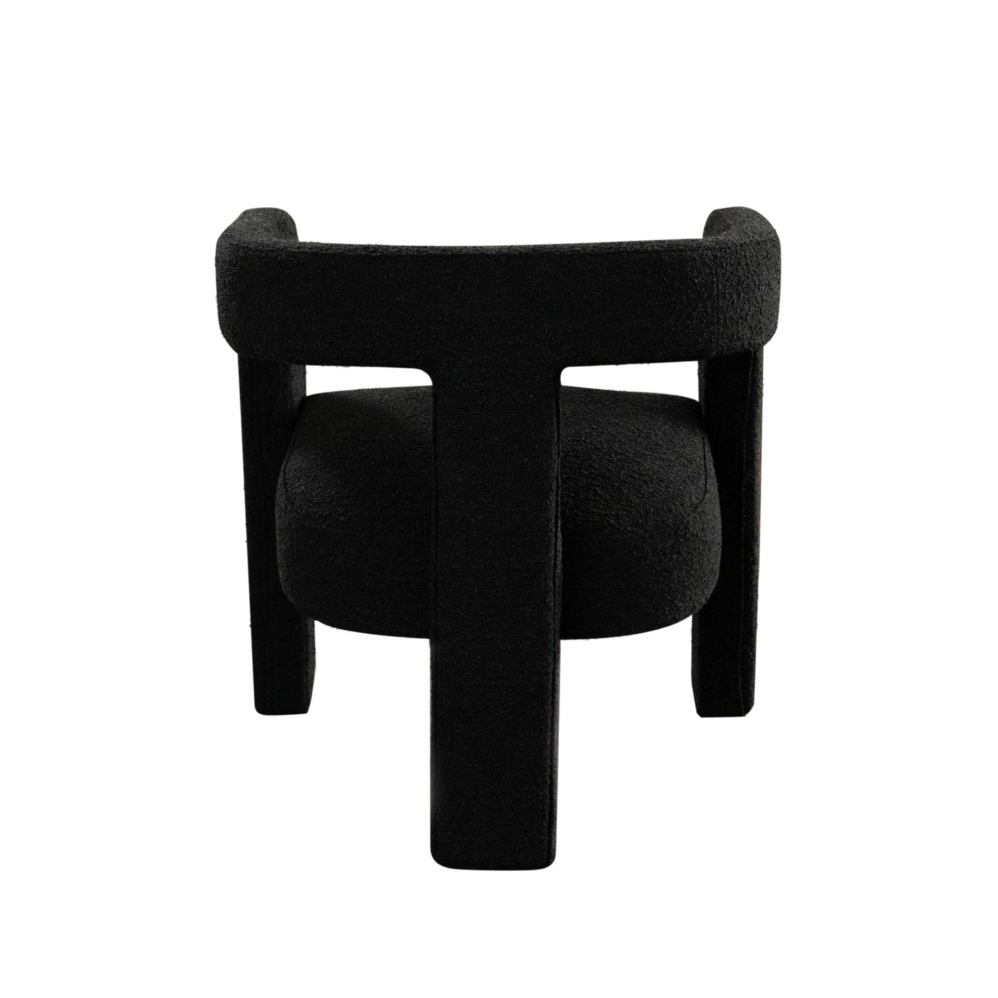 Scout Dining/Accent Chair in Black Boucle Fabric by Diamond Sofa