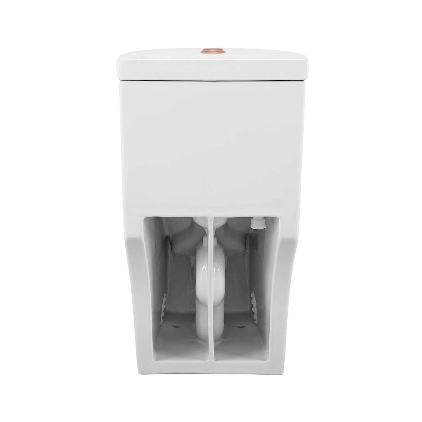 Swiss Madison Sublime One Piece Elongated Toilet Dual Flush, Rose Gold Hardware 1.1/1.6 gpf