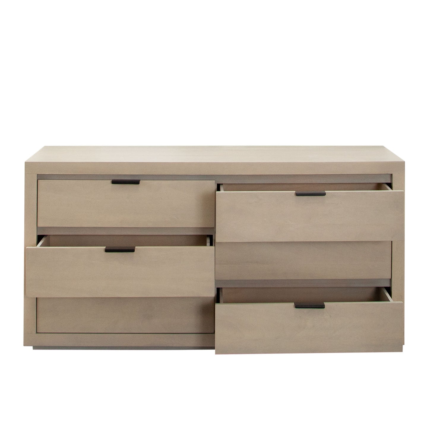 Sonoma 6-Drawer Wood Dresser in Light Natural Grey Wash Finish by Diamond Sofa