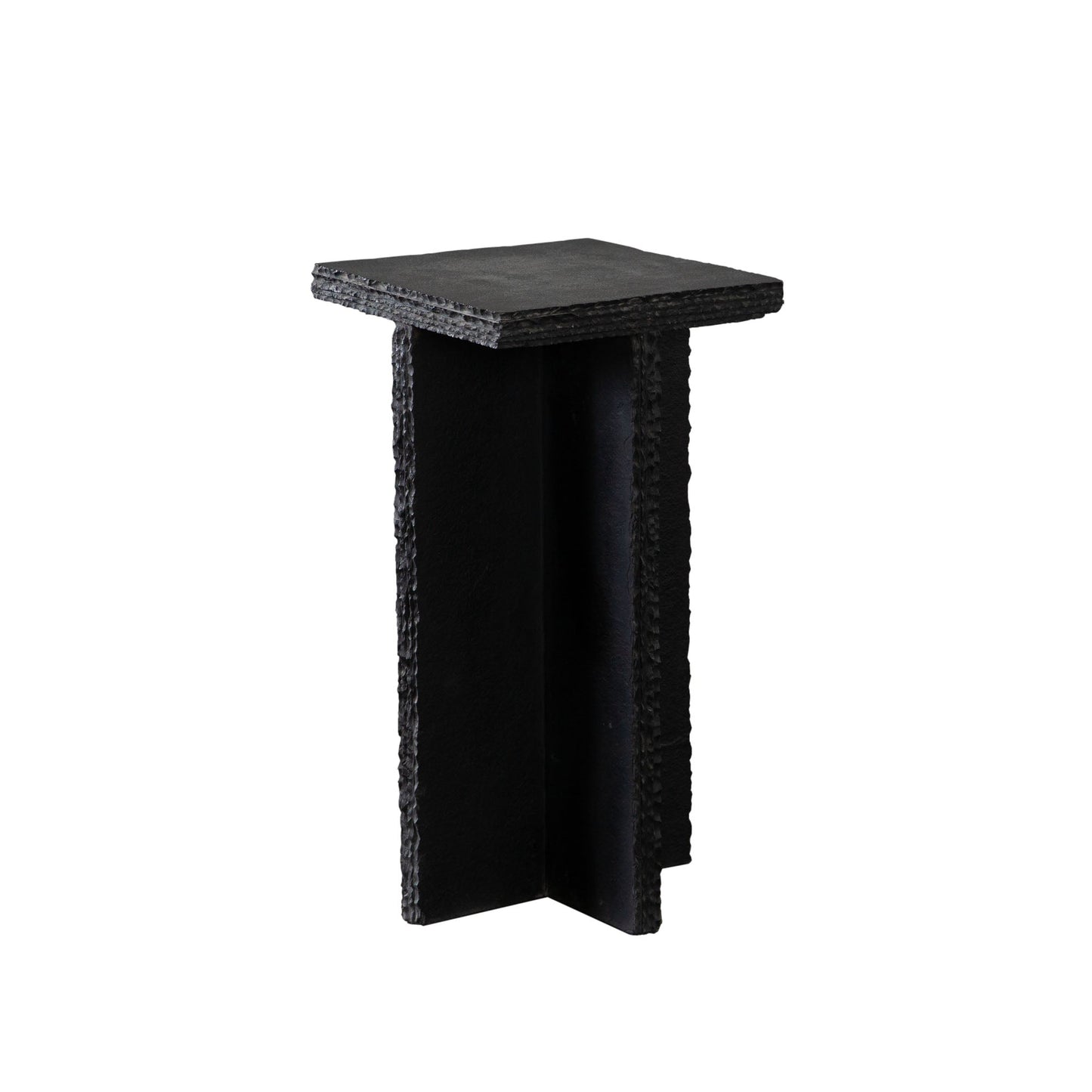 Spectre Black Slat Stone Accent Table by Diamond Sofa