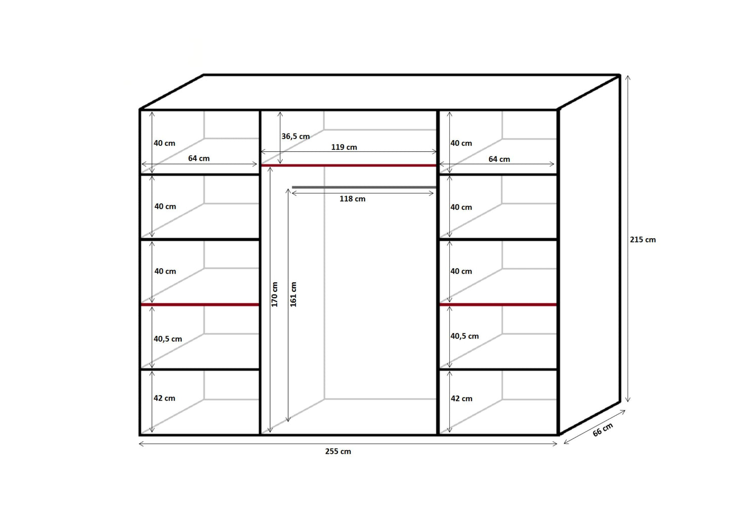 Maxima House Wardrobe EZRA