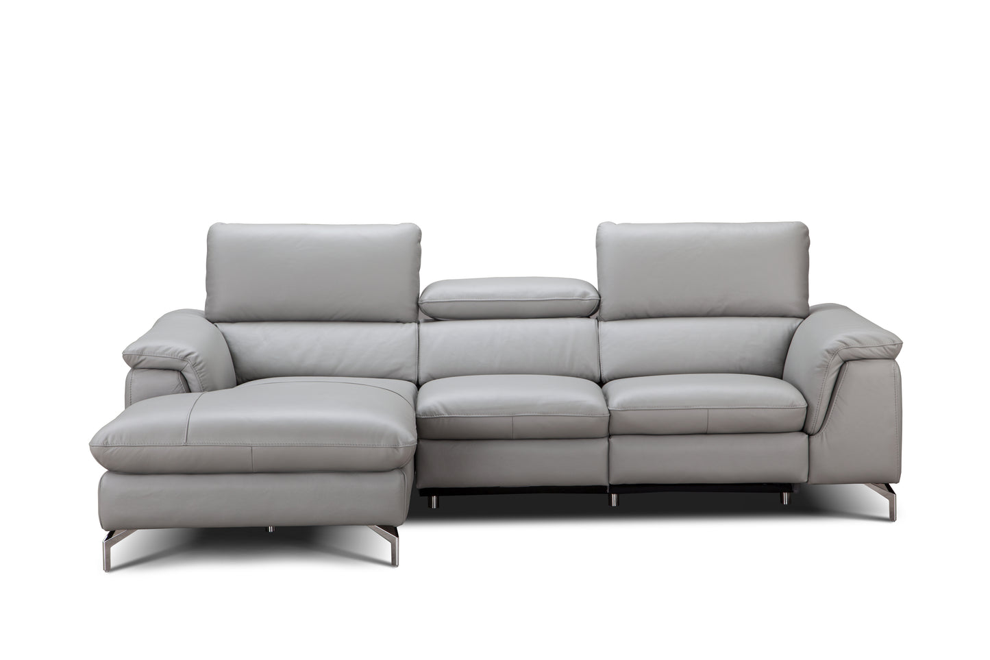 J&M Furniture Serena Premium Leather Sectional in Left Hand Facing Chaise