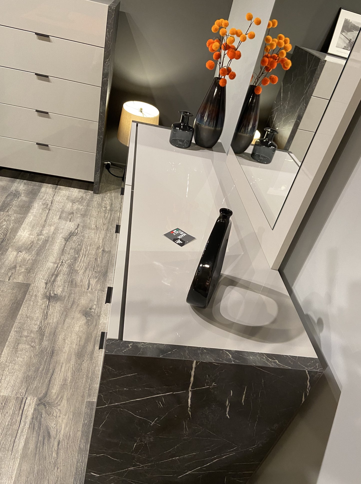 J&M Furniture Stoneage Premium Dresser in Grigio