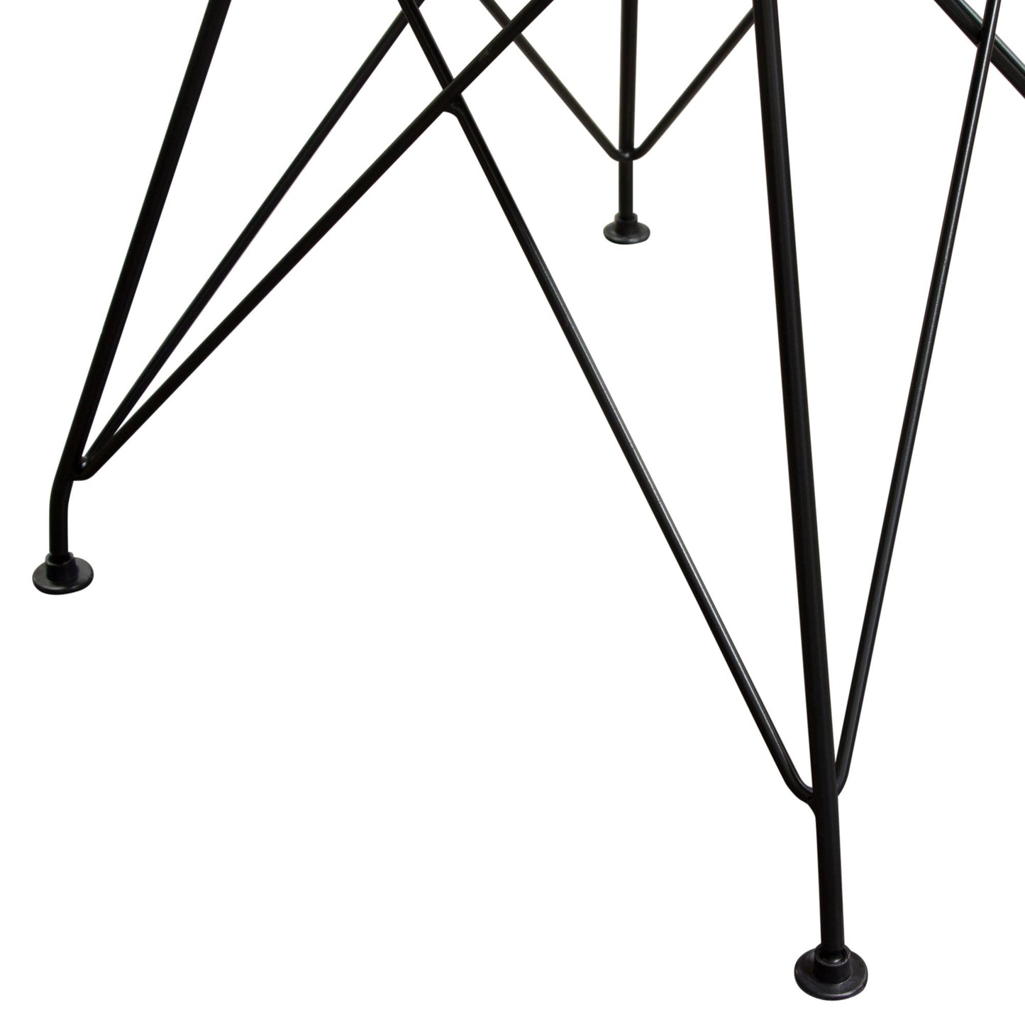 Theo Set of (4) Dining Chairs in Chocolate Leatherette w/ Black Metal Base by Diamond Sofa