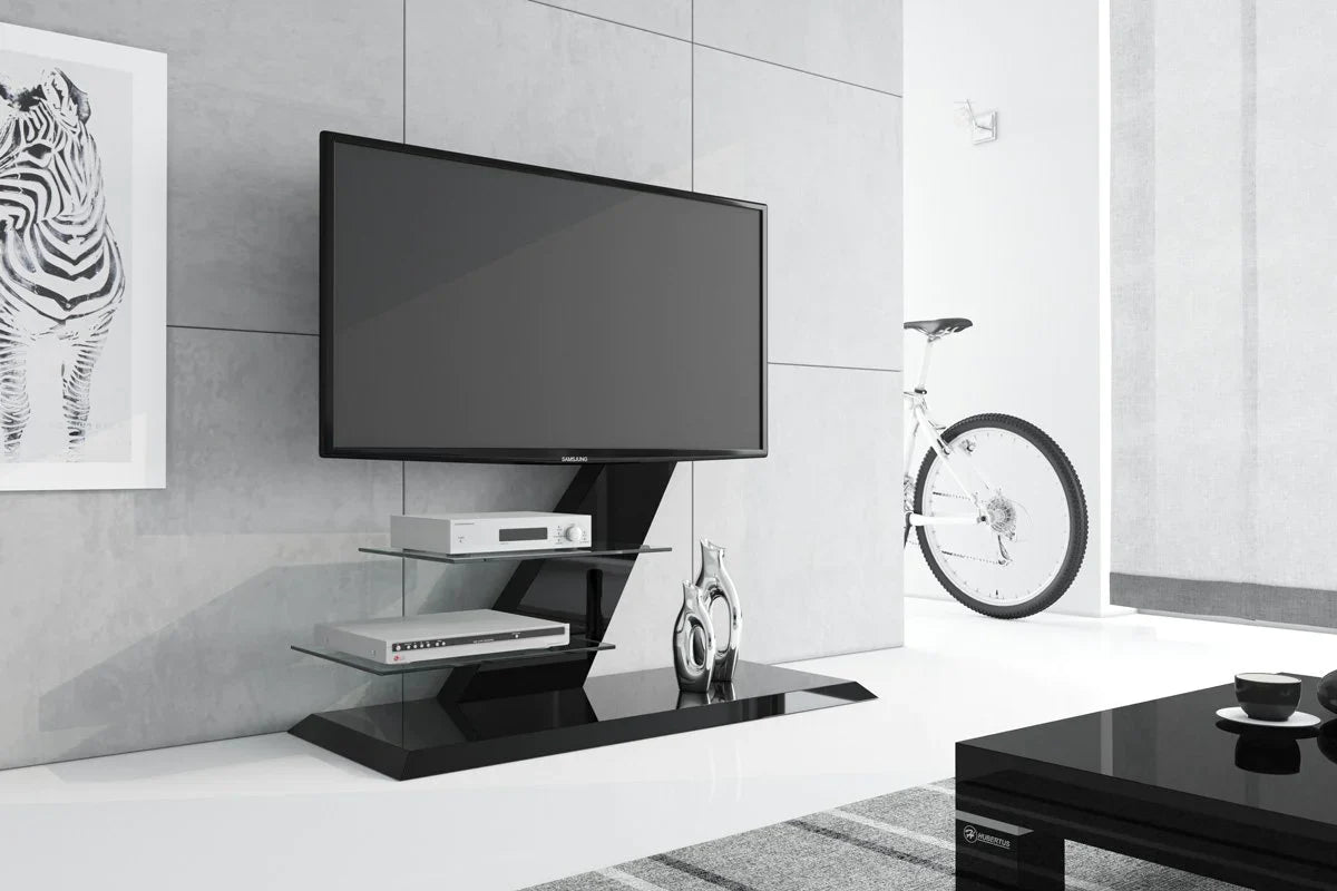 Maxima House TV Floor Stand VENTO with 2 Media Shelves