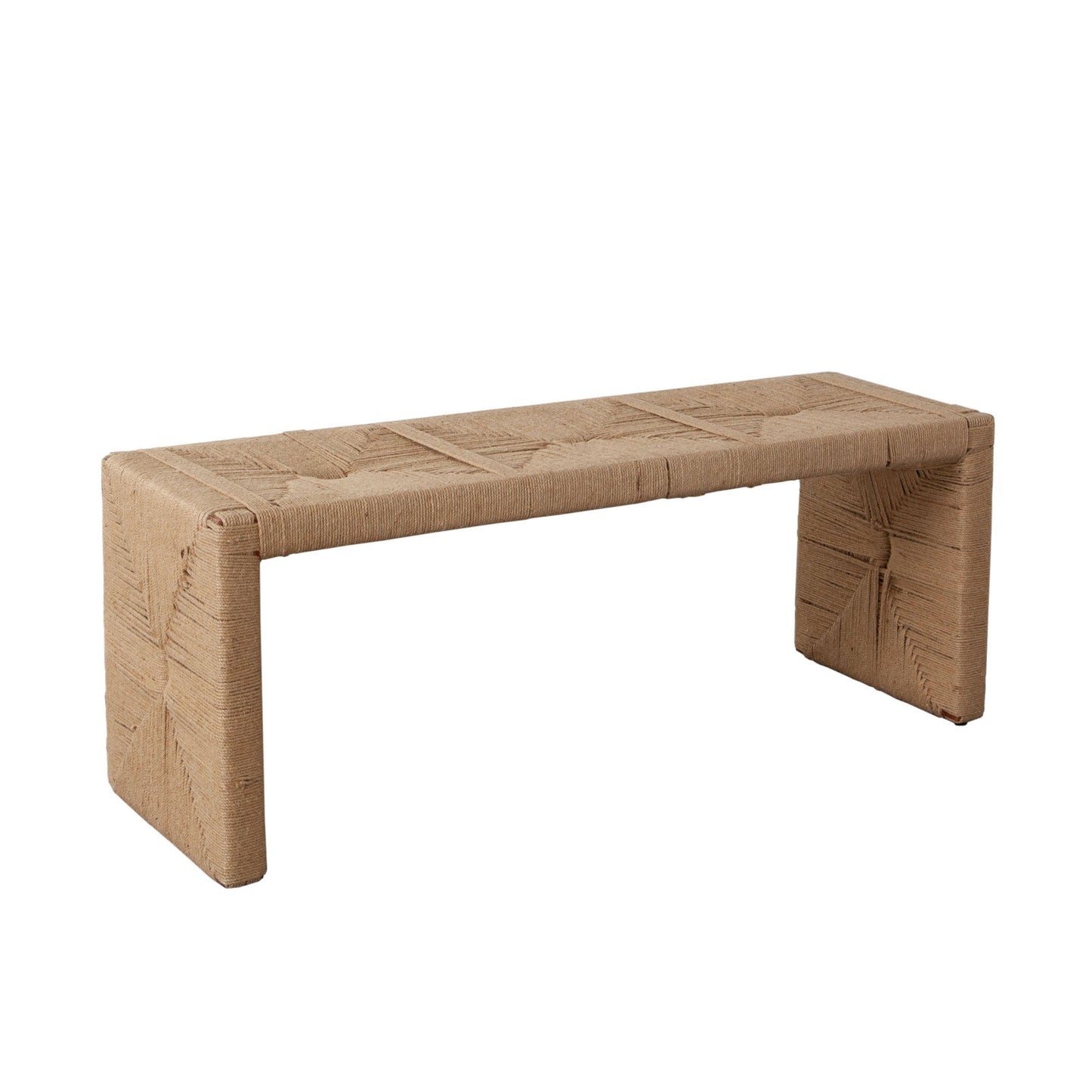 Jute Woven Accent Bench by Diamond Sofa