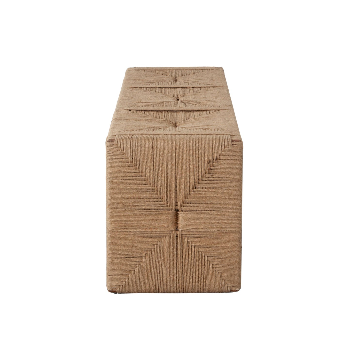 Jute Woven Accent Bench by Diamond Sofa