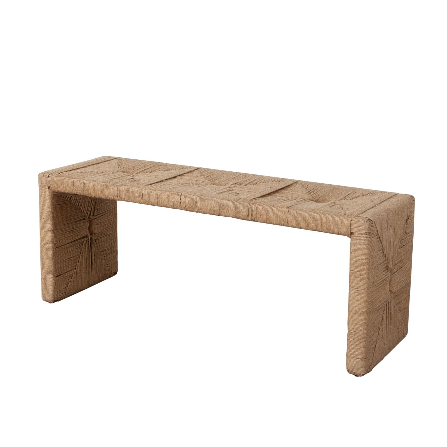 Jute Woven Accent Bench by Diamond Sofa