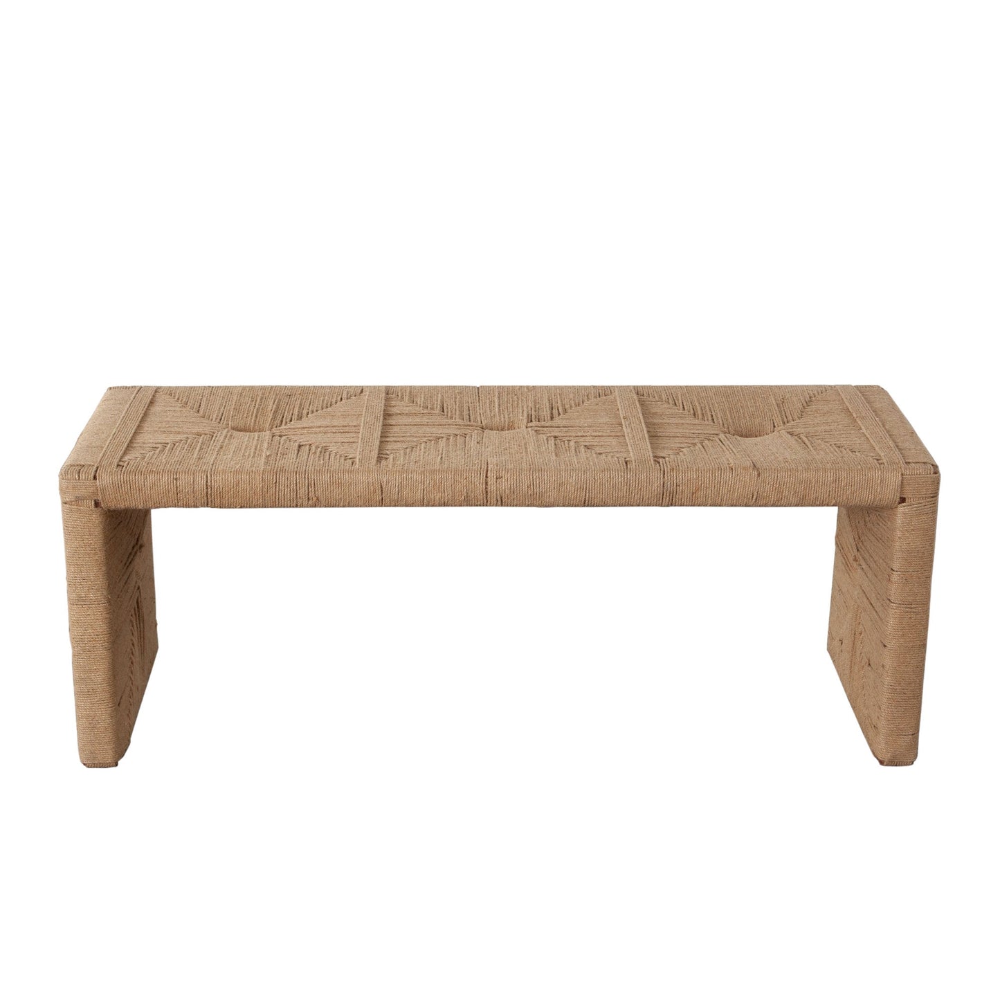 Jute Woven Accent Bench by Diamond Sofa