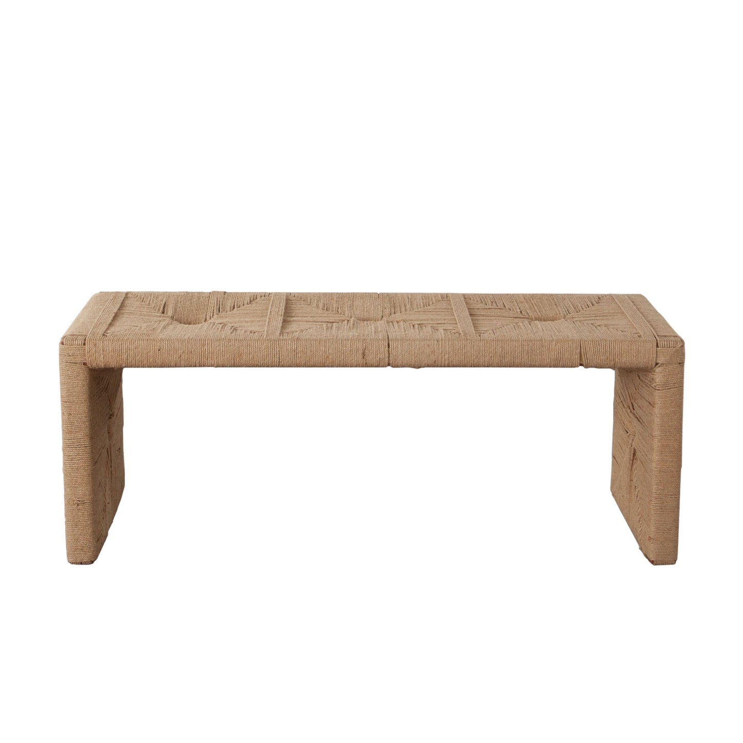 Jute Woven Accent Bench by Diamond Sofa