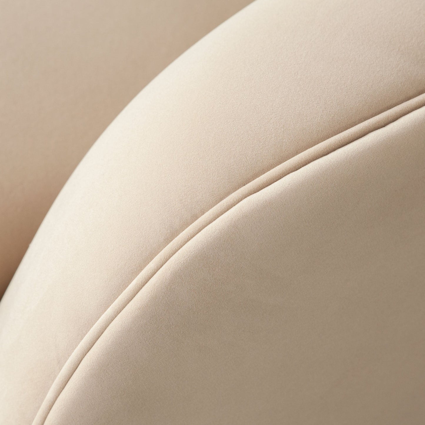 Zelda LF Curved Chaise in Light Camel Performance Velvet w/ (1) Accent Pillow Ball by Diamond Sofa
