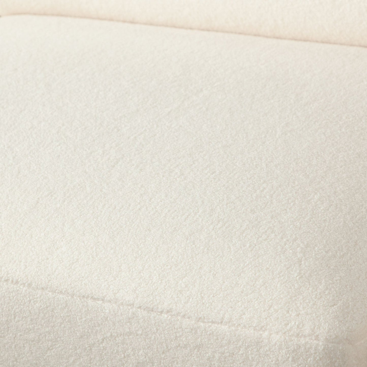 Zia 3PC Modular Sofa in Ivory Sherpa Fabric by Diamond Sofa