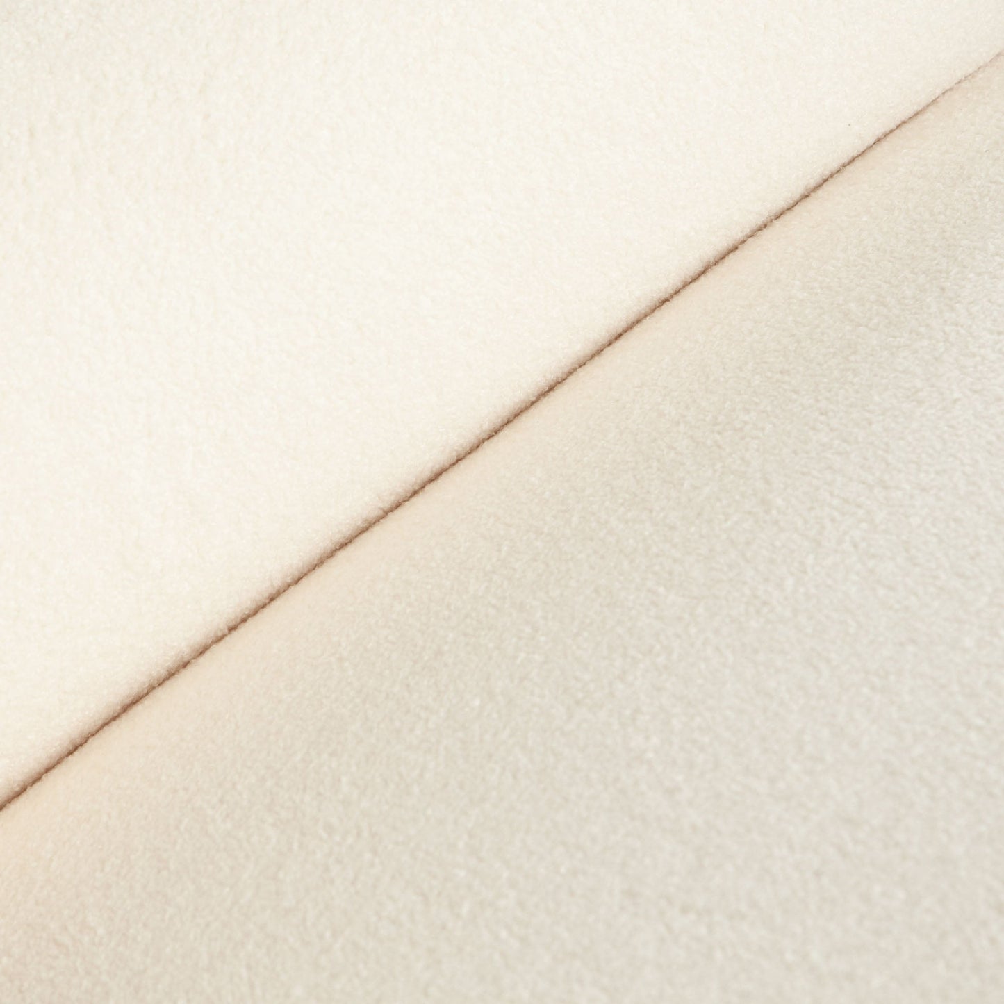 Zia Armless Chair in Ivory Sherpa Fabric by Diamond Sofa