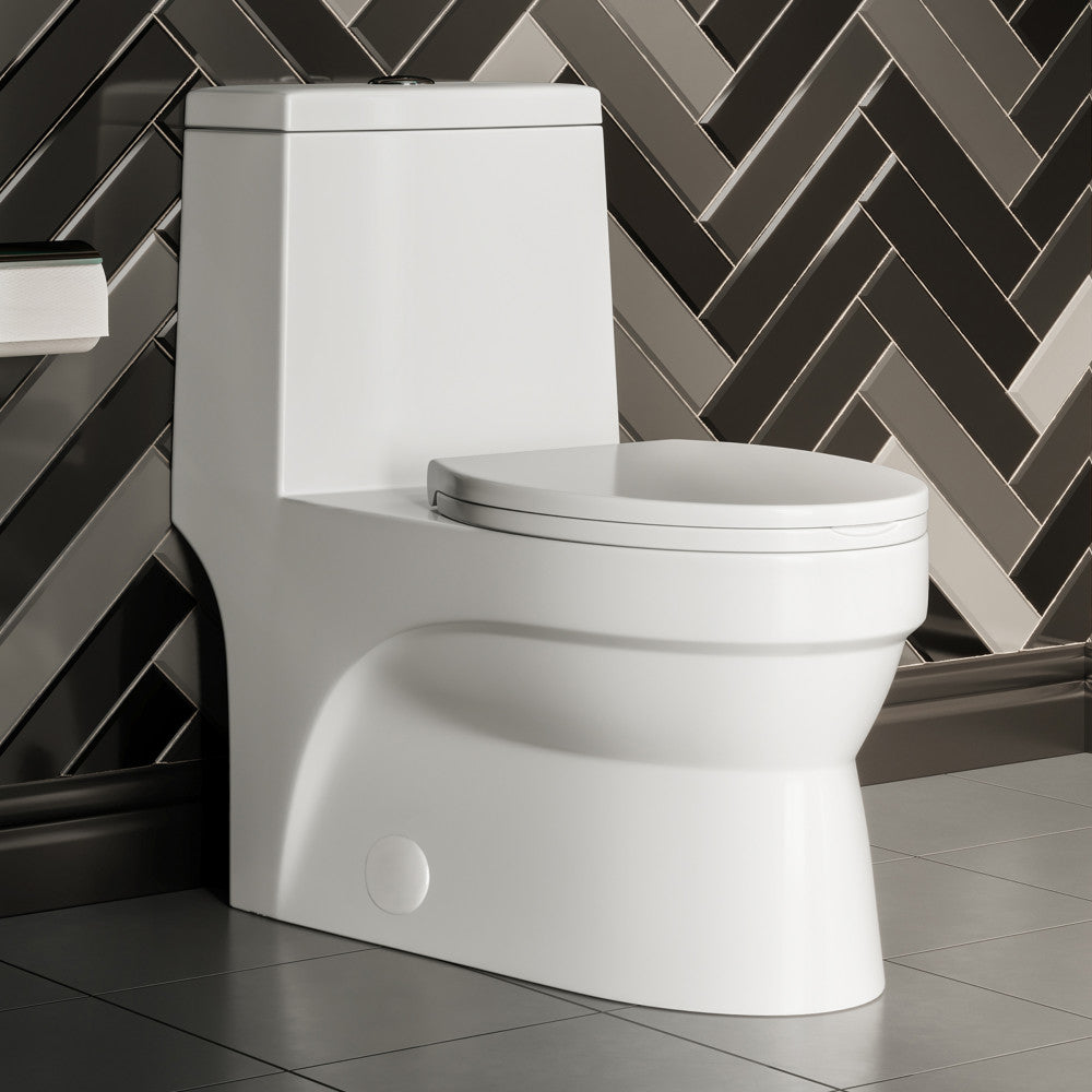 Swiss Madison Virage One-Piece Elongated Toilet Vortex Dual-Flush 1.1/1.6 gpf