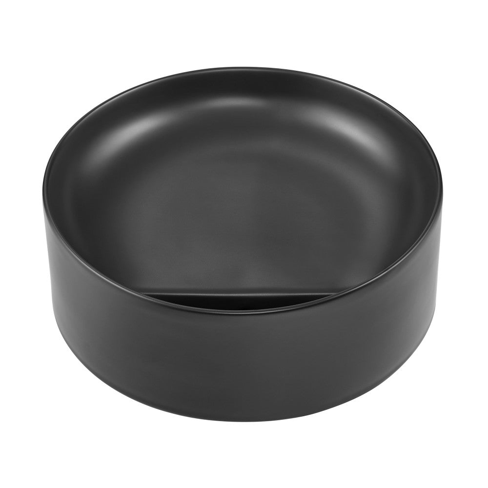 Swiss Madison Beau 16.5" Round Vessel Bathroom Sink in Matte Black