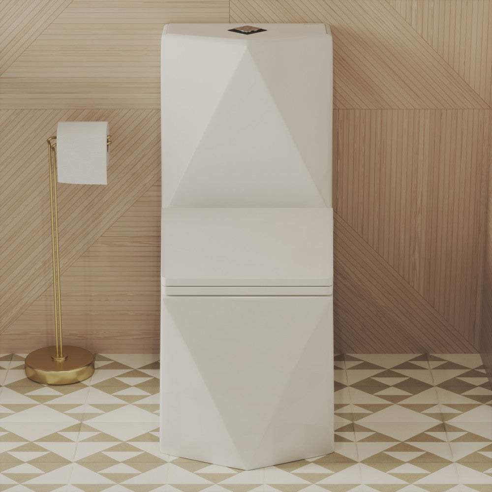 Swiss Madison Brusque One-Piece Square Toilet Dual-Flush 1.1/1.6 gpf