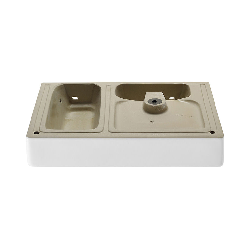 Swiss Madison St. Tropez 36" Rectangle Wall-Mounted Sink with Left Side Faucet Mount