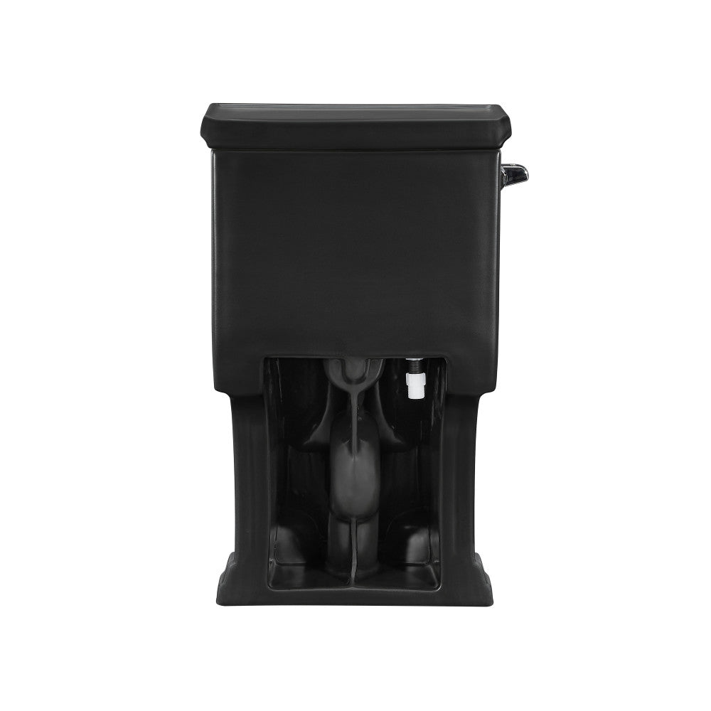 Swiss Madison Voltaire One-Piece Elongated Toilet Left Side Flush Handle 1.28 gpf in Matte Black