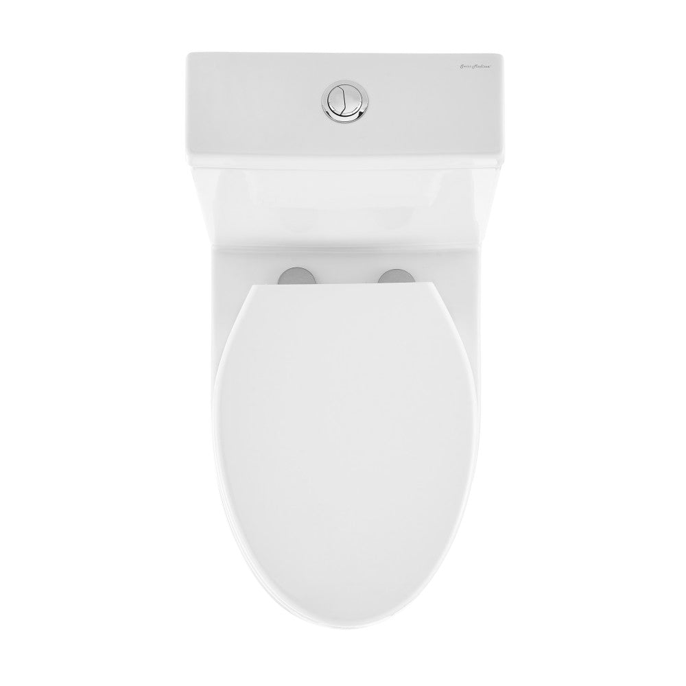 Swiss Madison Cache Two-Piece Elongated Toilet Dual-Flush 1.1/1.6 gpf