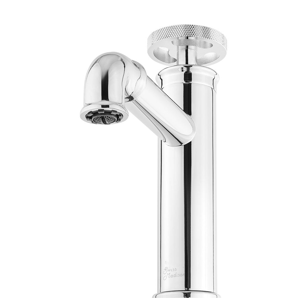 Swiss Madison Avallon Single Hole, Single-Handle Wheel, Bathroom Faucet in Chrome