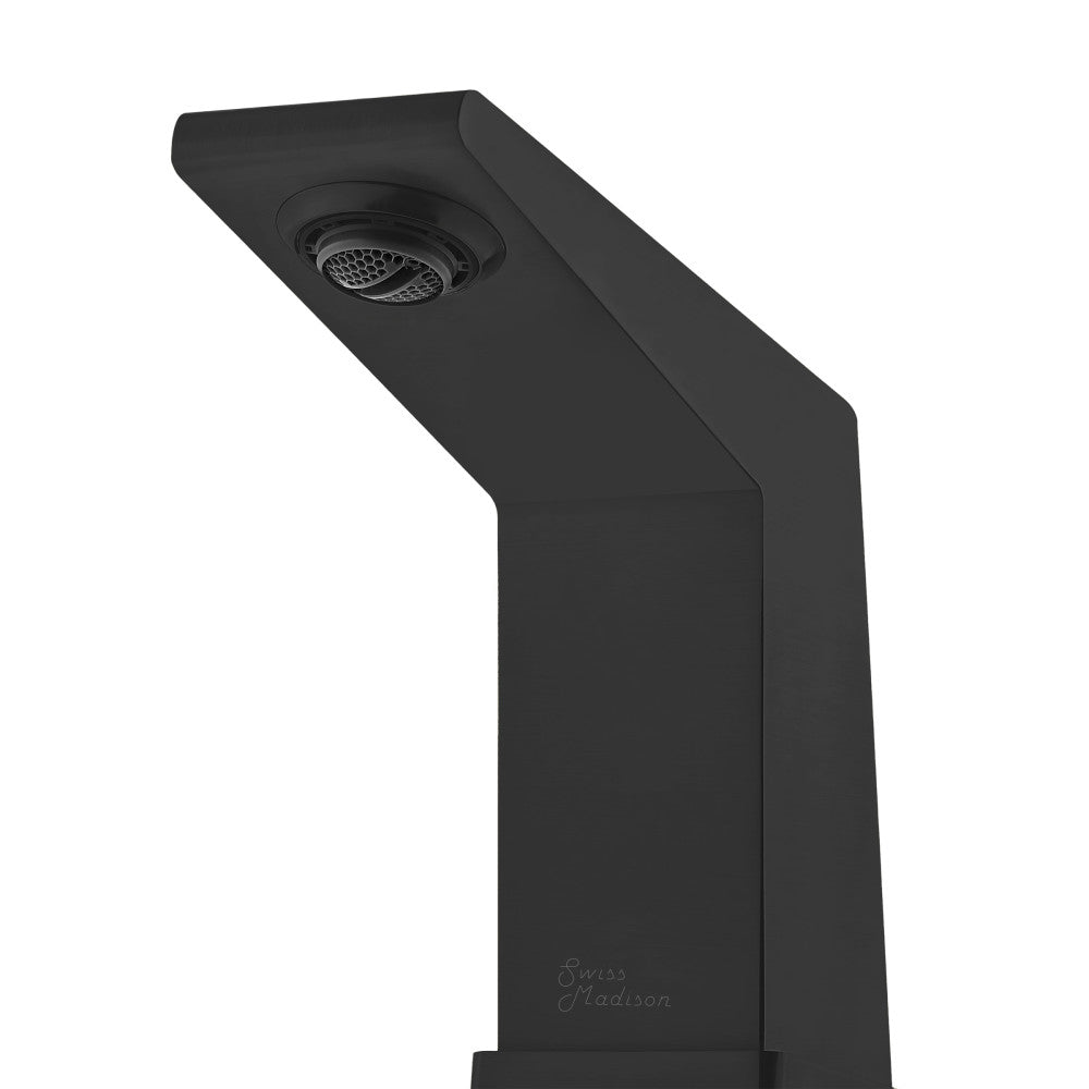 Swiss Madison Carre 8 in. Widespread, 2-Handle, Bathroom Faucet in Matte Black