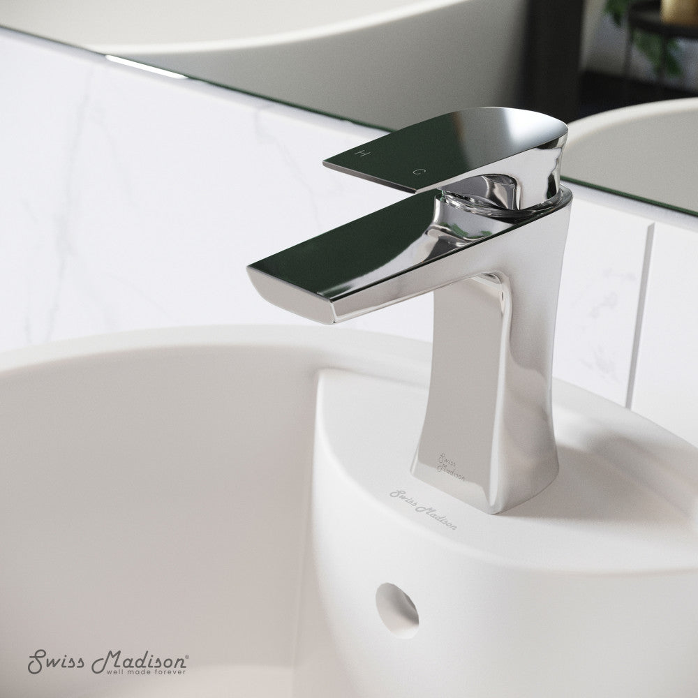 Swiss Madison Monaco Single Hole, Single-Handle, Bathroom Faucet in Chrome