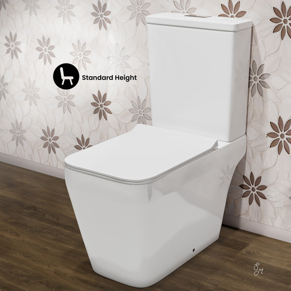 Swiss Madison Rivoli Two-Piece Square Toilet Dual-Flush 1.1/1.6 gpf
