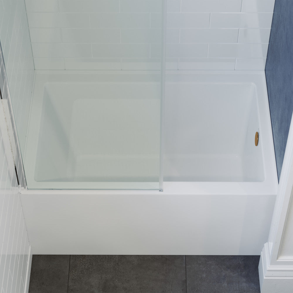 Swiss Madison Voltaire 48" x 32" Right-Hand Drain Alcove Bathtub with Apron