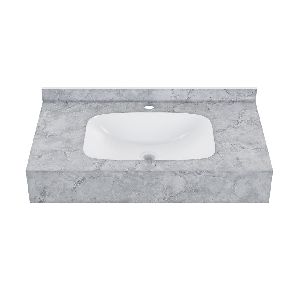 Swiss Madison Avancer 36'' Wall Mount Sink In Storm Grey