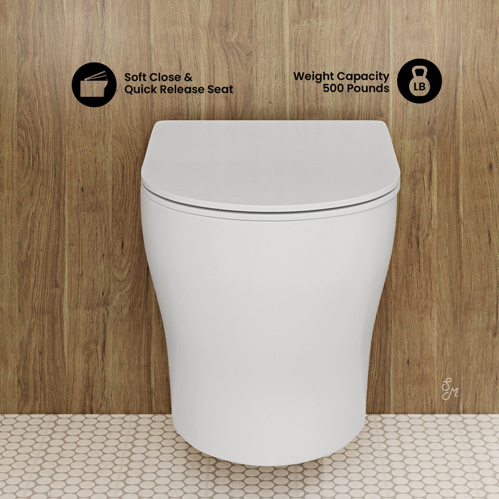 Swiss Madison Ivy II Wall-Hung Elongated Toilet Bowl