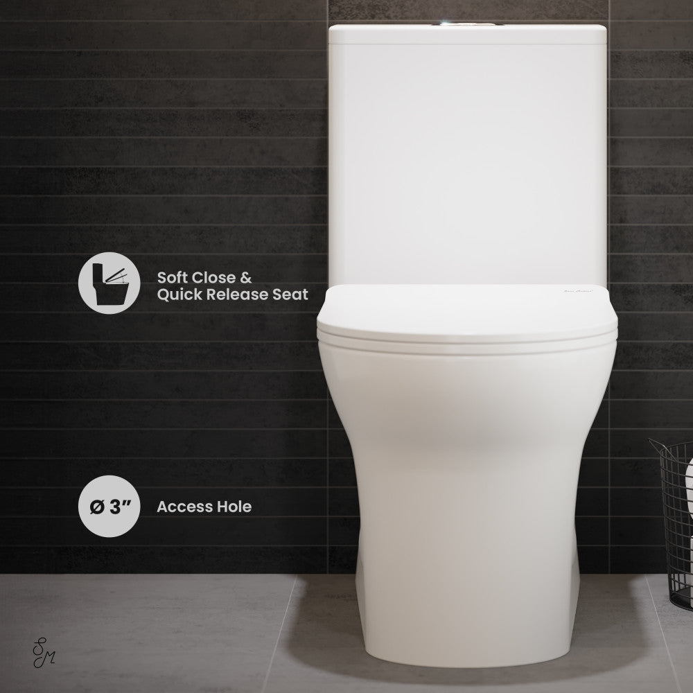 Swiss Madison Burdon One-Piece Elongated Toilet Vortex Dual-Flush 1.1/1.6 gpf