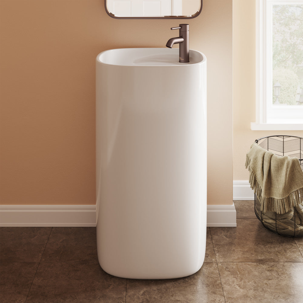 Swiss Madison Ivy One Piece Pedestal Sink
