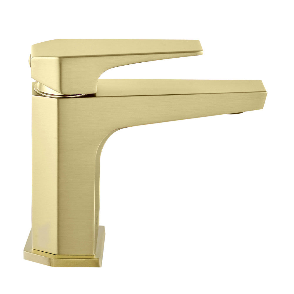 Swiss Madison Voltaire Single Hole, Single-Handle, Bathroom Faucet in Brushed Gold