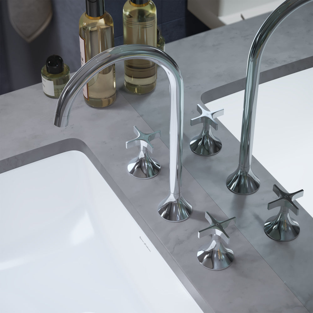Swiss Madison Daxton 8 in. Widespread, Cross Handle, Bathroom Faucet in Chrome