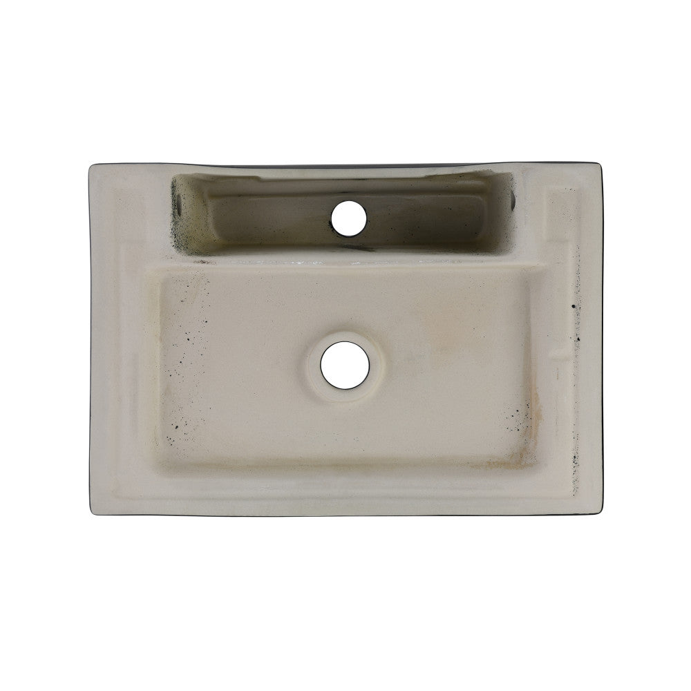 Swiss Madison Claire 20 Rectangle Ceramic Vessel Sink, Matte Black