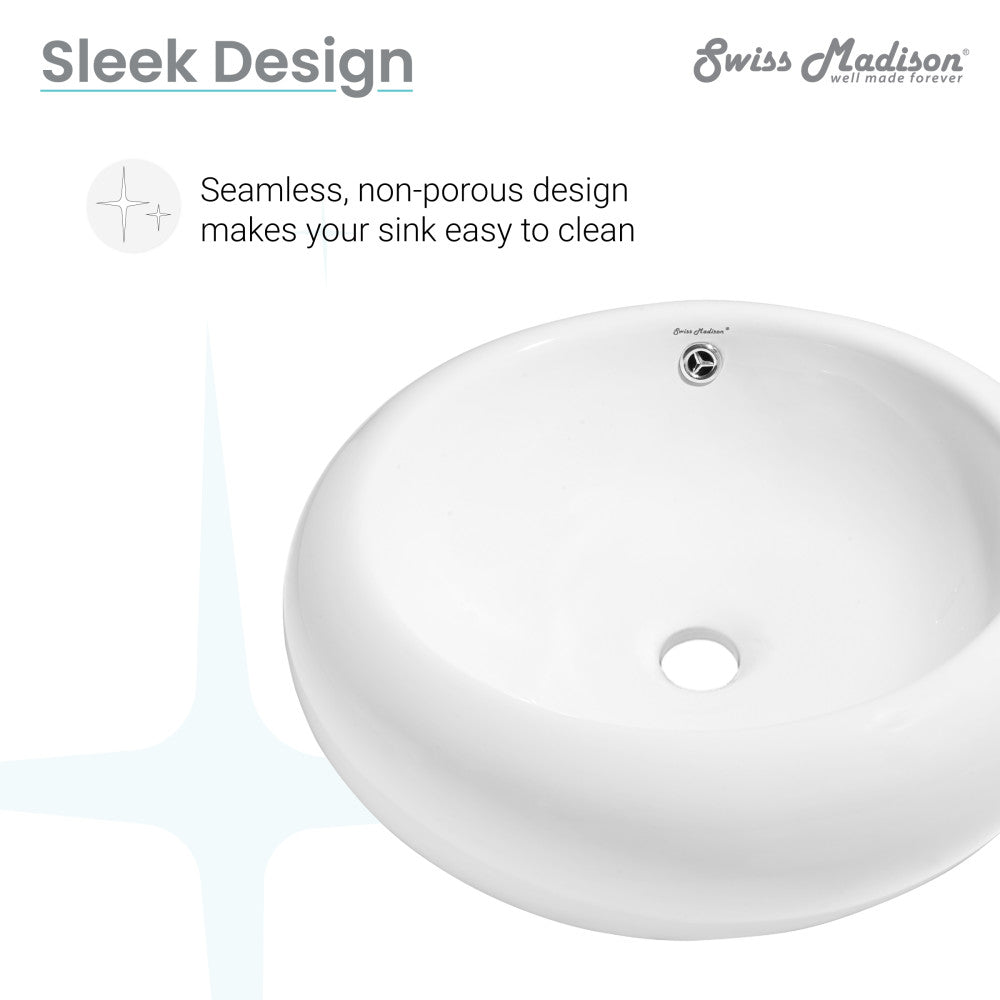 Swiss Madison Plaisir Round Vessel Sink