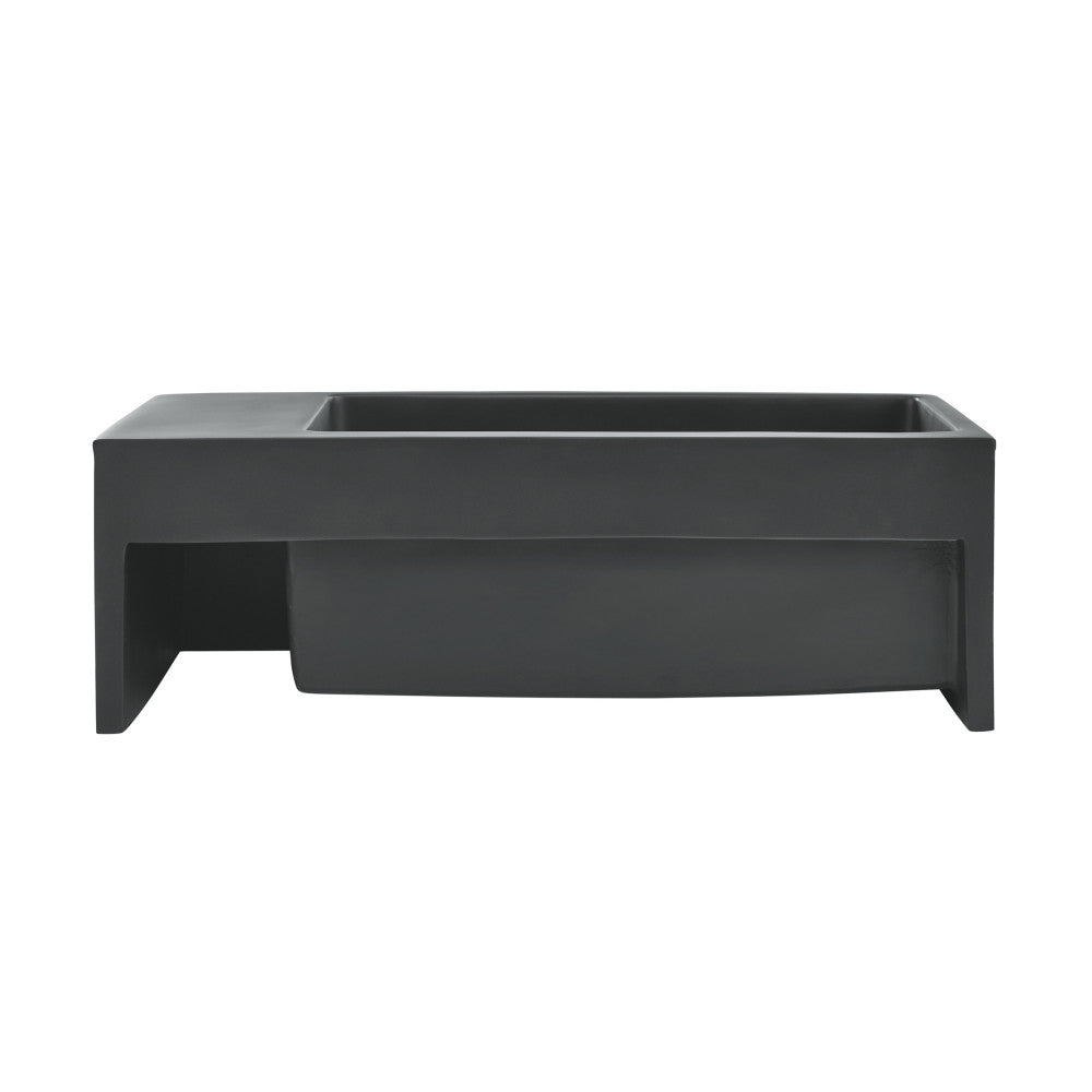 Swiss Madison Delice 24" Rectangle Wall-Mount Bathroom Sink in Matte Black