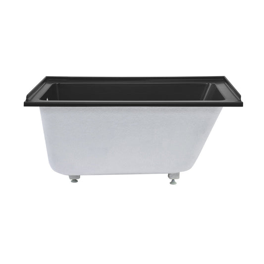 Swiss Madison Voltaire 48" x 32" Left-Hand Drain Alcove Bathtub in Matte Black