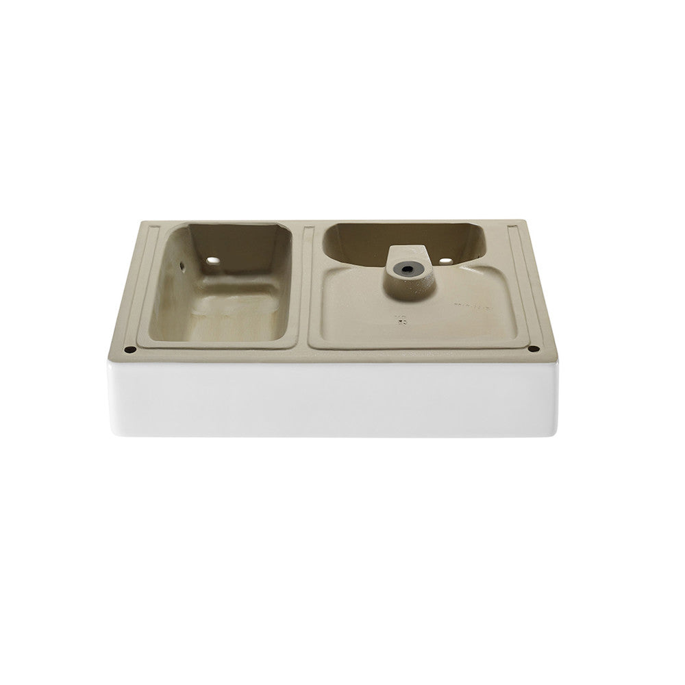 Swiss Madison St. Tropez 30" Rectangle Wall-Mounted Sink with Left Side Faucet Mount