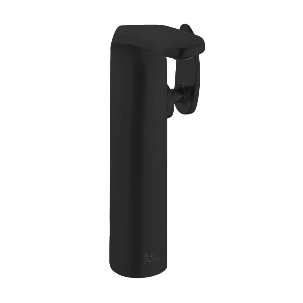 Swiss Madison Chateau Single Hole, Single-Handle, High Arc Bathroom Faucet in Matte Black