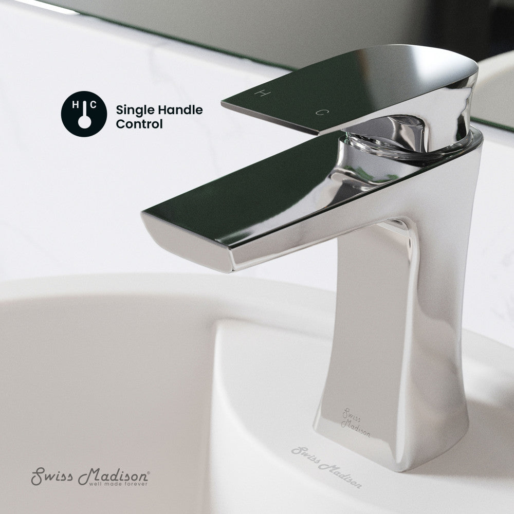 Swiss Madison Monaco Single Hole, Single-Handle, Bathroom Faucet in Chrome