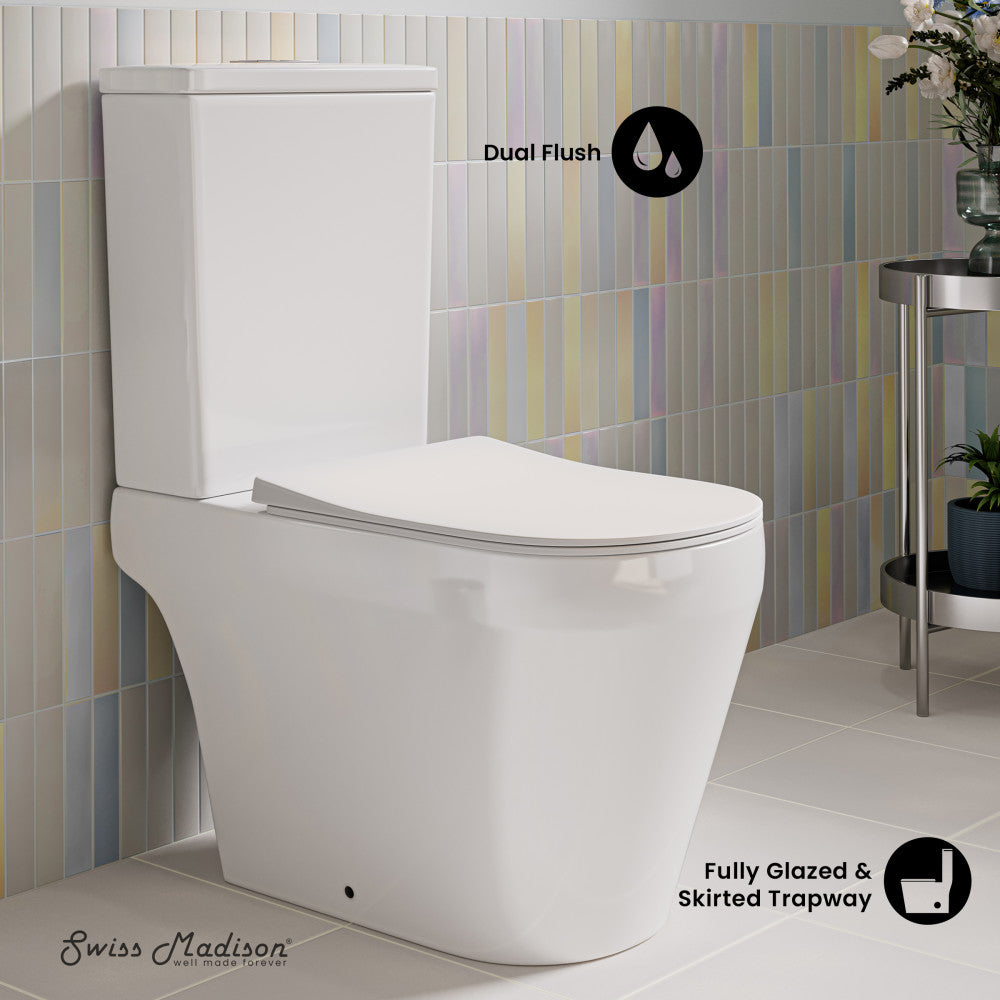 Swiss Madison Lamarck Two-Piece Elongated Toilet Dual-Flush 1.1/1.6 gpf