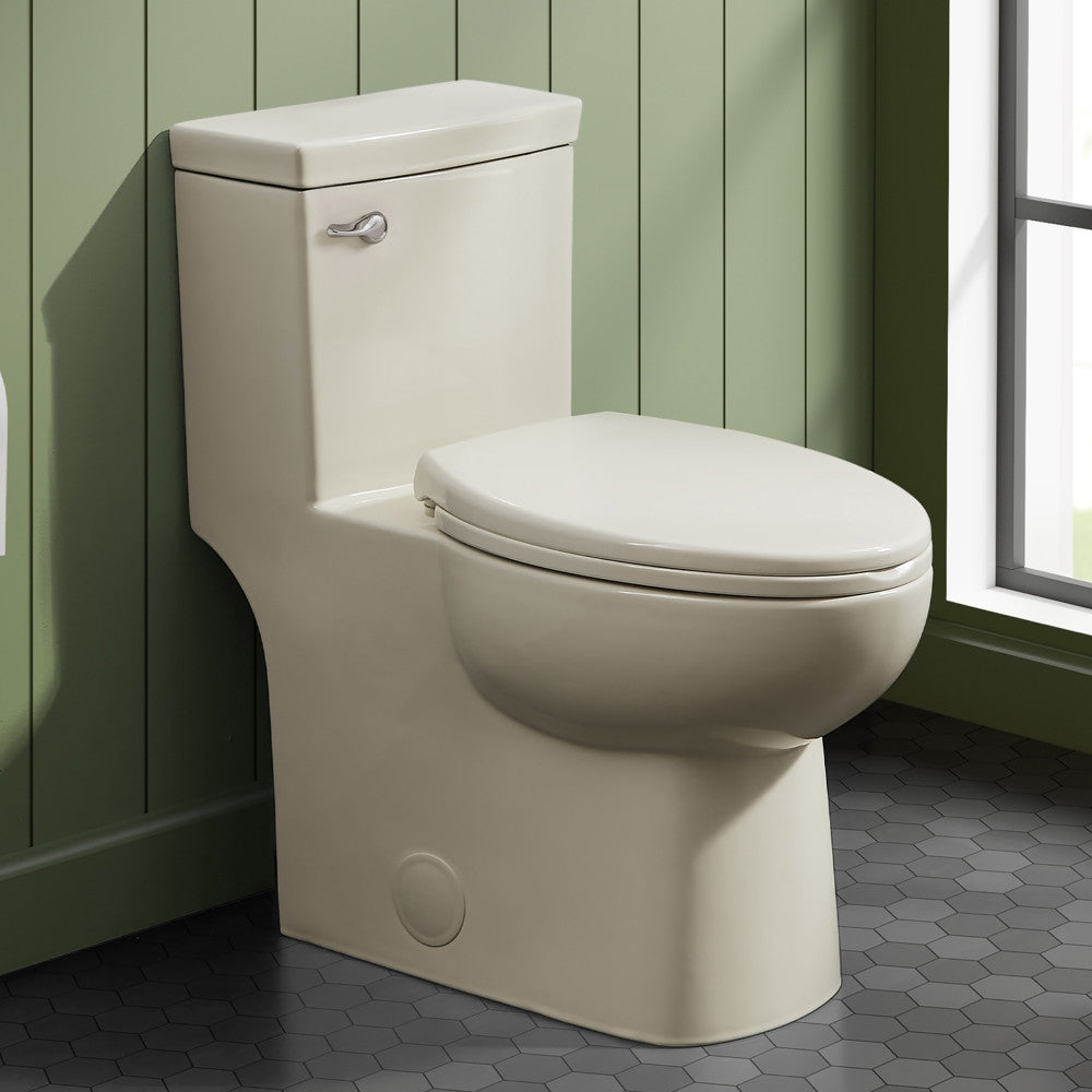 Swiss Madison Classe One Piece Toilet with Front Flush Handle 1.28 gpf in Bisque