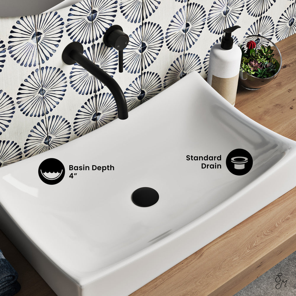 Swiss Madison Marseille 25.5” Rectangle Vessel Bathroom Sink