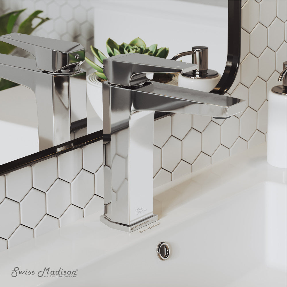 Swiss Madison Voltaire Single Hole, Single-Handle, Bathroom Faucet in Chrome