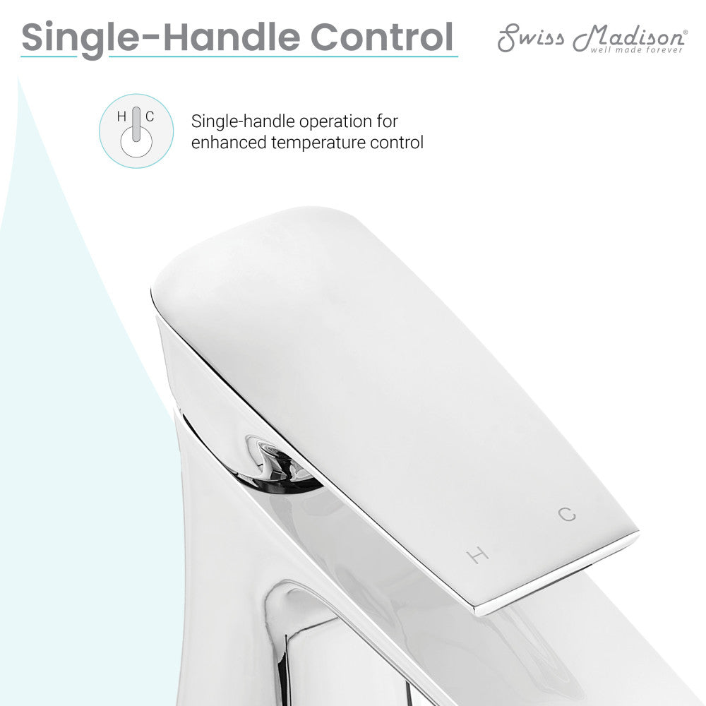 Swiss Madison Monaco Single Hole, Single-Handle, Bathroom Faucet in Chrome