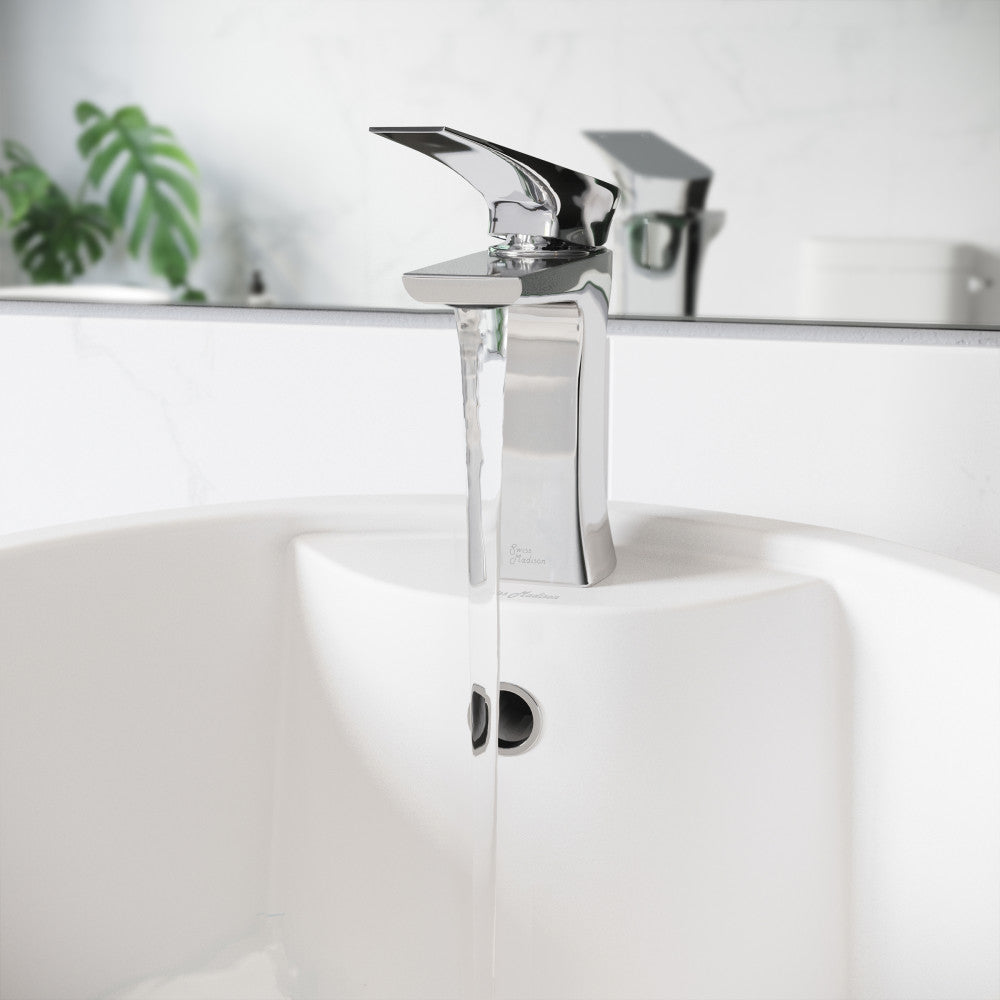 Swiss Madison Monaco Single Hole, Single-Handle, Bathroom Faucet in Chrome
