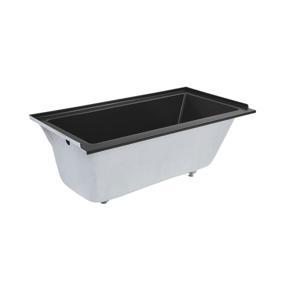 Swiss Madison Voltaire 60" x 30" Left-Hand Drain Alcove Bathtub in Matte Black